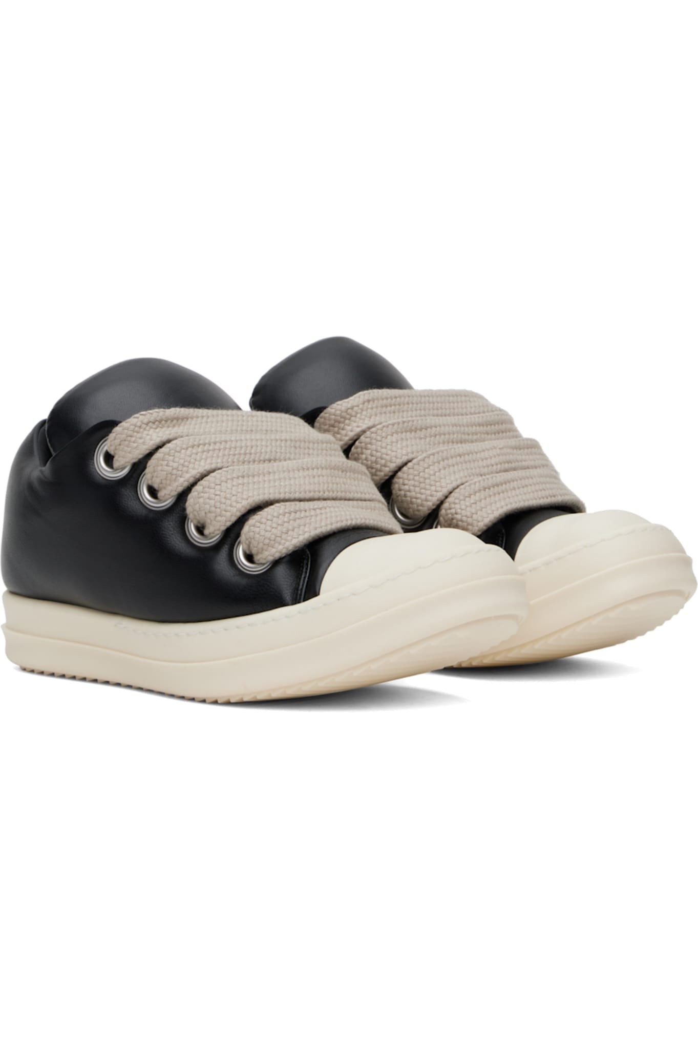 Rick Owens Black Porterville Jumbo Laced Padded Low