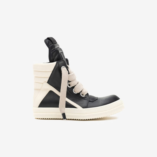 Rick Owens Black Geobasket Jumbolace Sneakers