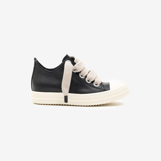 Rick Owens Low-Top Jumbolace Leather Sneakers